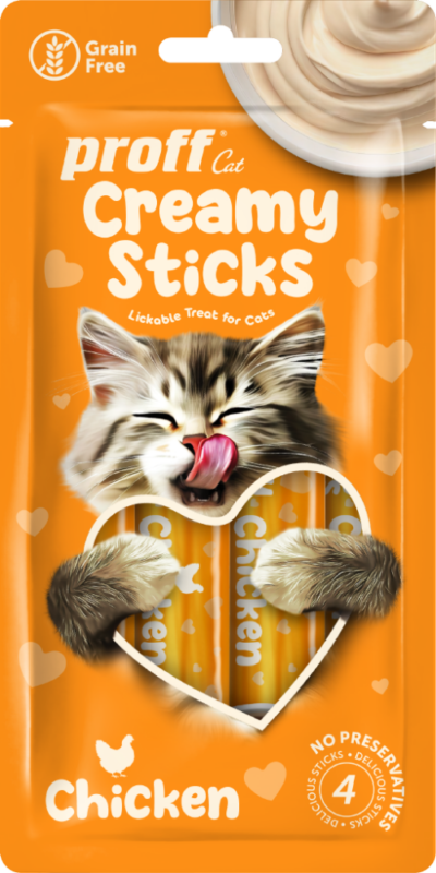 LORA Proff Cat Creamy Sticks, Krill & Tuna 4X15 G karısık ödüller - Görsel 4